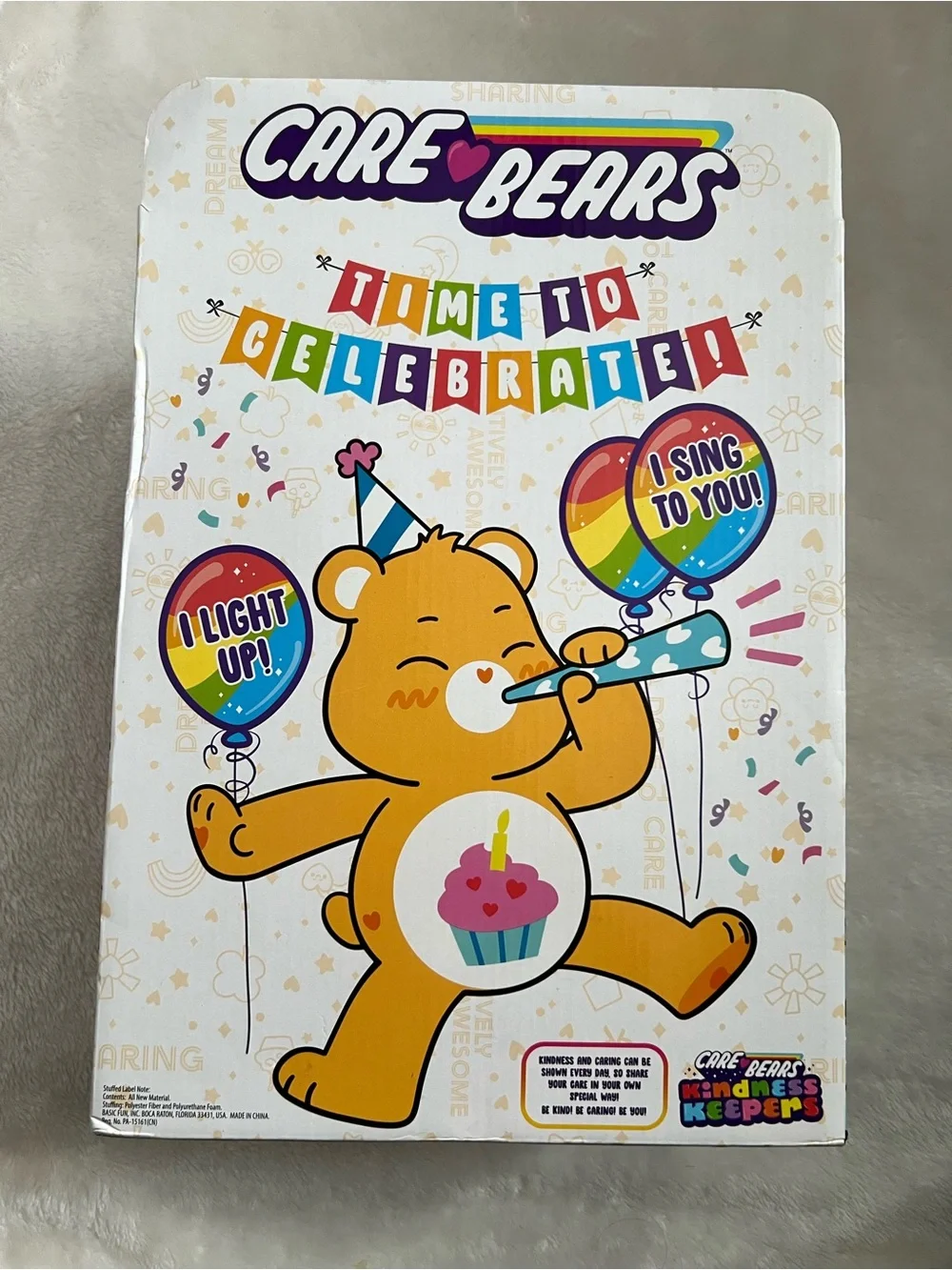 2021 Care Bears Birthday Bear with Lights and Sounds Cupcake Tummy 12